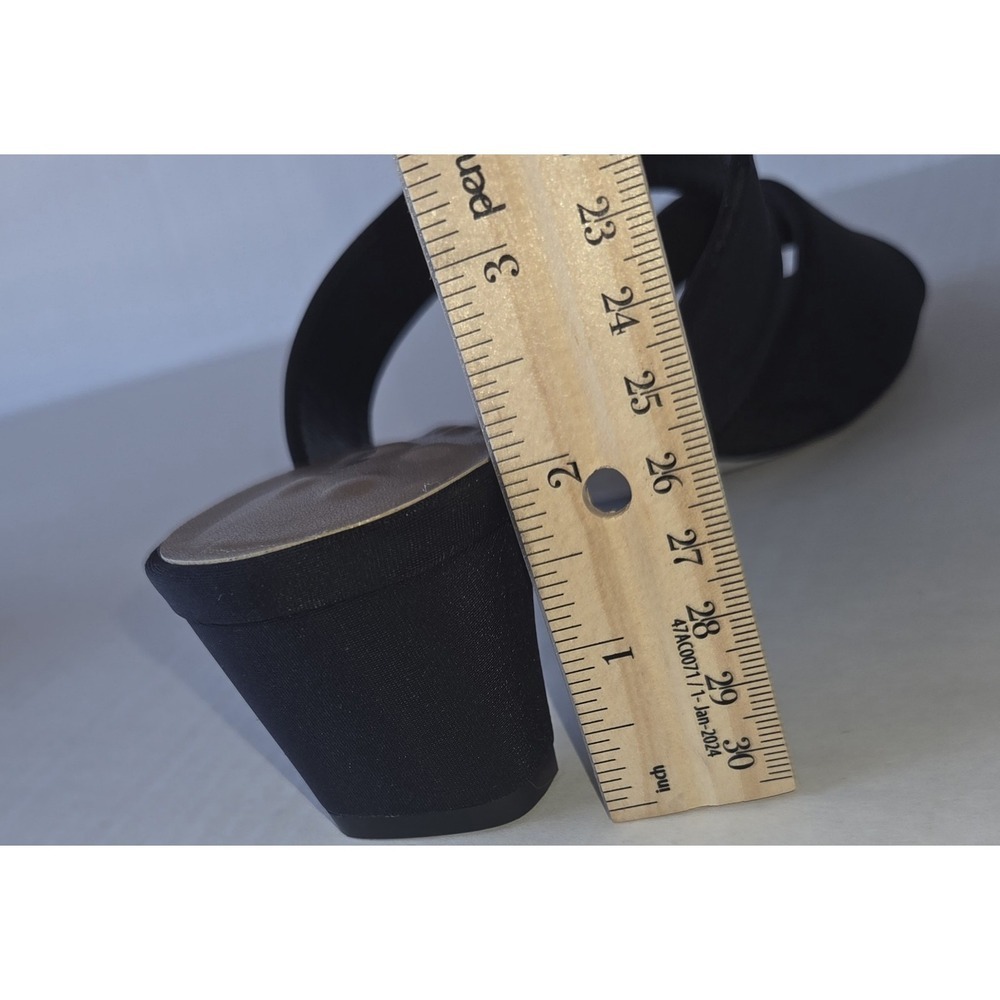 WALKING CRADLES Lorelai Black Fabric Slide Sandals Sz 9.5 M ~ EUC ~ - Picture 4 of 5